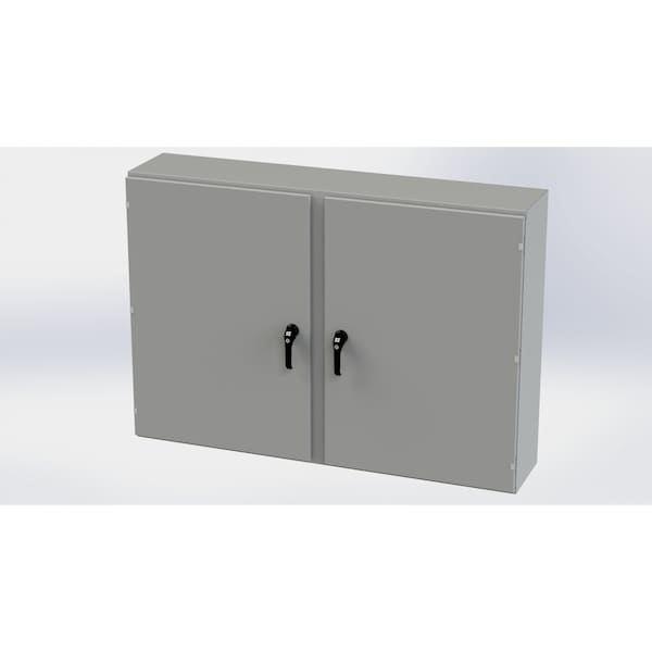 3 Point Latch with Padlock/Keylock Handle Electrical Enclosures, 42 in H, 12 in D, 60 in W